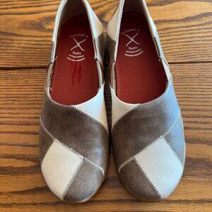 Twisted X Woman's Leather Country Farmhouse Patchwork Driving Loafers Sz 9